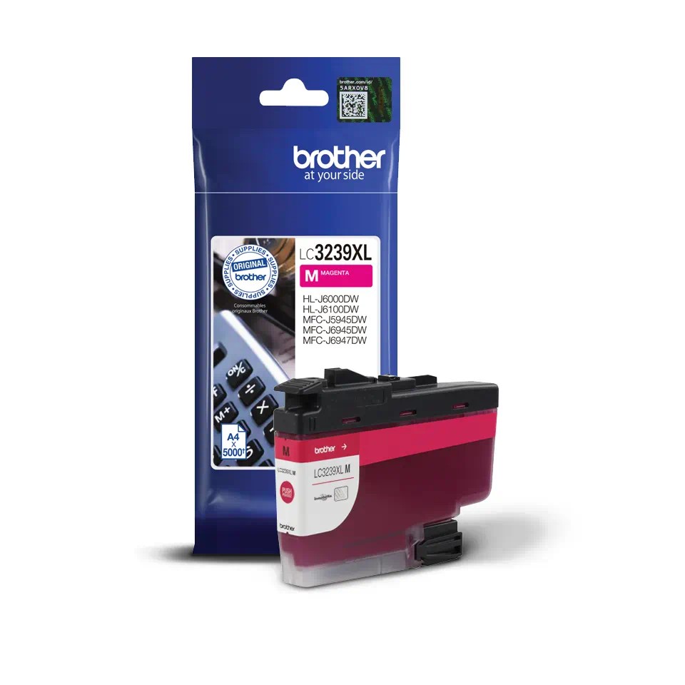 LC3239XLM INK CARTRIDGE MAGENTA 5000P MFCJ5945/MFCJ6945/MFCJ6947/HLLJ6000/HLLJ6100