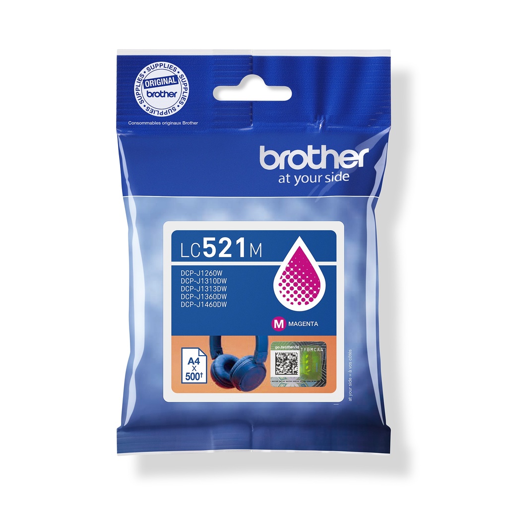 LC521M Magenta ink cartridge 500 pages ( DCPJ1260W/1360DW)
