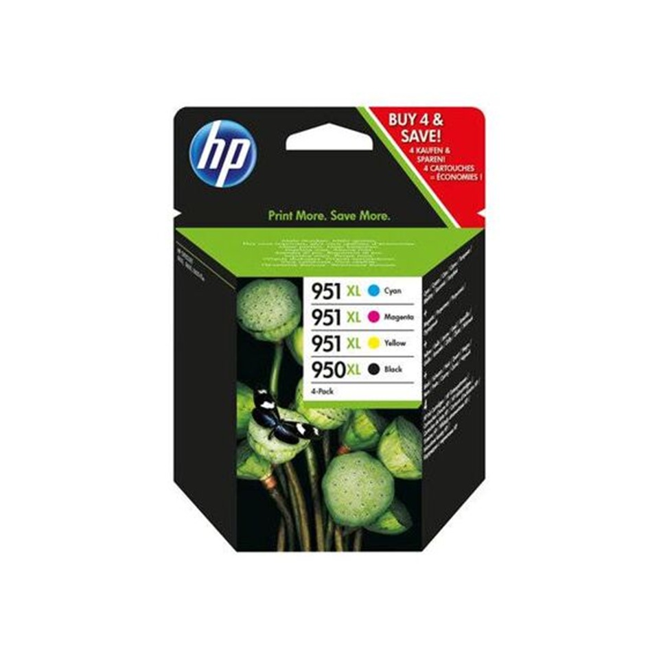 HP950XL/951XL High Capacity 4 Colour Ink Multipack MULTIPACK INK OJ 8100/8600/8600 PLUS
