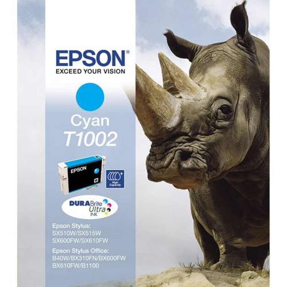 [T1002] T1002 EPSON CYAN INK CARTRIDGE  B40W/BX600FW