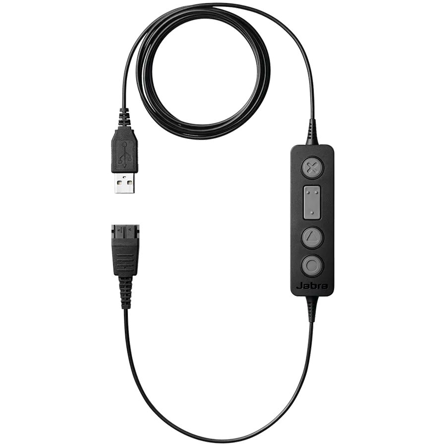 [260-09] Jabra Link 260, USB enabler QD to USB, Plug&Play connection for corded Jabra Headsets with PC-based Audio- and voice