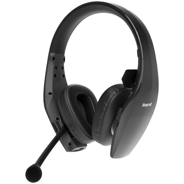 JABRA BlueParrott S650-XT, 2-in-1 convertible from stereo to mono sound; Active Noise Cancellation (ANC); Up to 36 hours of talk time; IP54-rated durability; Customizable BlueParrott Button; Hands-free voice control