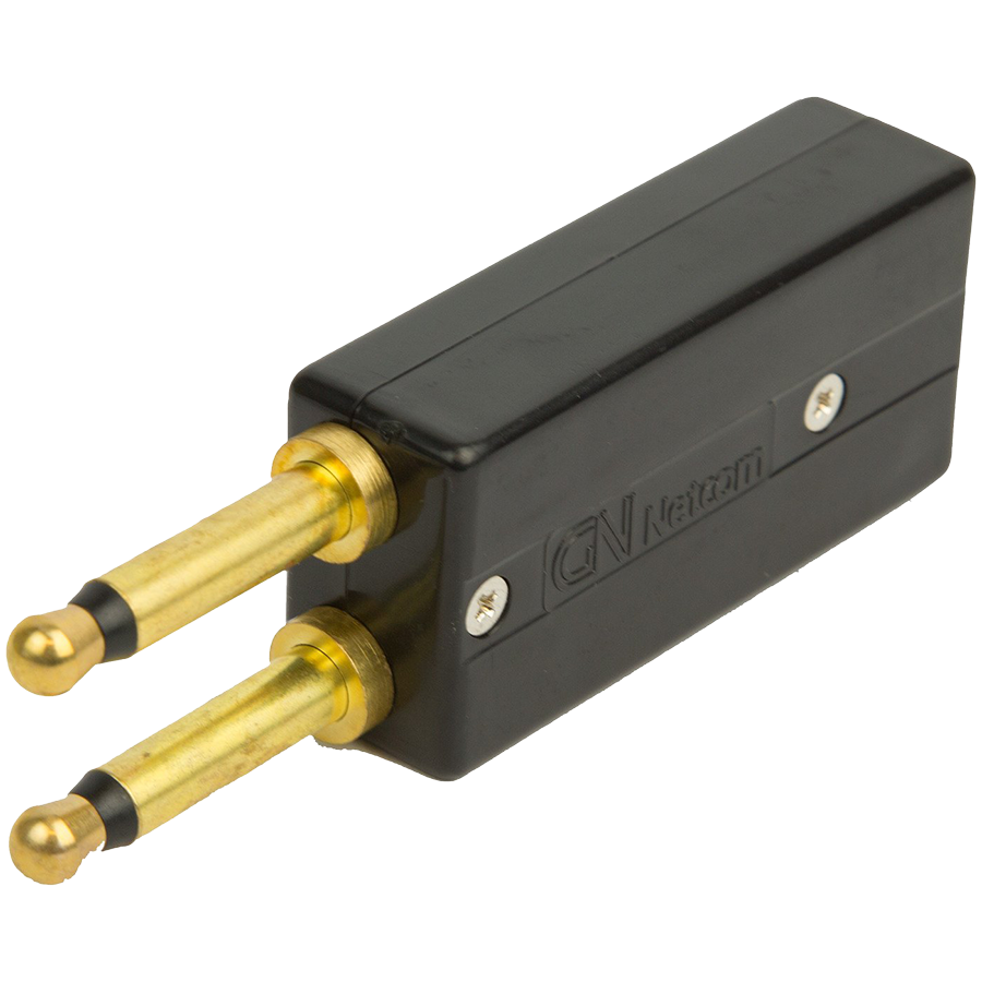 JABRA 2-prong jack PJ 327 with modular 4/4 Western socket; fi. for Lucent Callmaster (=Steck:28)