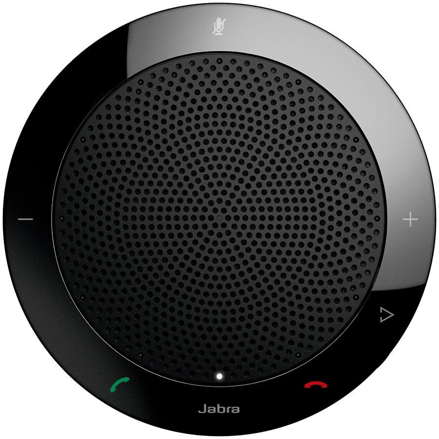 JABRA SPEAK 410 Speakerphone for UC, USB Conference solution, 360-degree-microphone, Plug&Play, mute and volume button, Wideband.Version B: incl. Smart Button activated via JABRA Direct