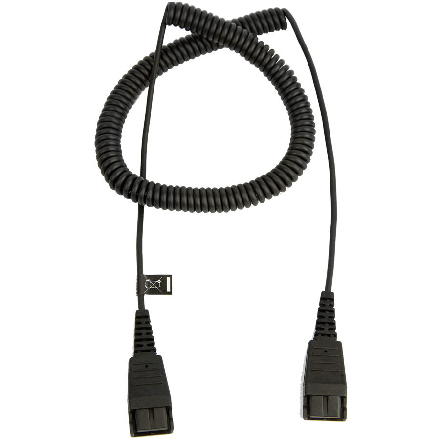 Jabra Extension cord, QD to QD, coiled, 0, 5 - 2 meters