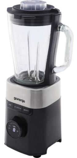[29319] Gorenje Kitchen Blender 1000W 1.5L Glass Jug 21000 RPM 3 Programs B1000DE Black/Inox