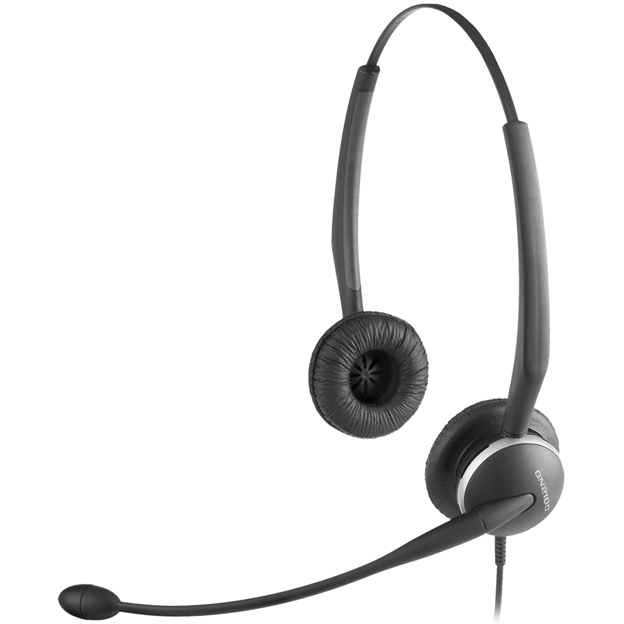 [2127-80-54] JABRA GN 2100 Duo Telecoil Noise-Cancelling microphone boom: flexible, for people using hearing aid