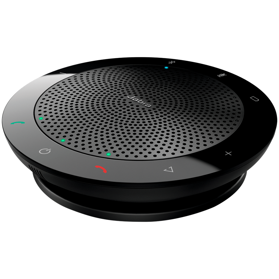 JABRA SPEAK 510 Speakerphone for UC & BT, USB Conference solution, 360-degree-microphone, Plug&Play, mute and volume button, Wideband, Bluetooth (up to 100 meters) .Version B: incl. Smart Button activated via JABRA Direct