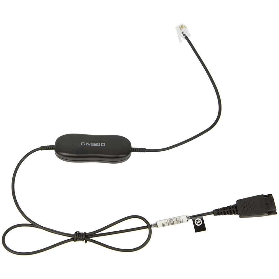 [88001-96] JABRA GN 1210 cord 0.8m straight QD to RJ9