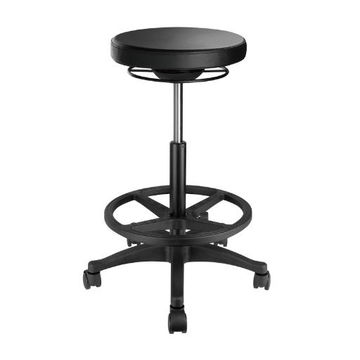 Lumivida Office Stool Ergonomic with Height Adjustale Faux Leather Upholstered Seat CH04-12