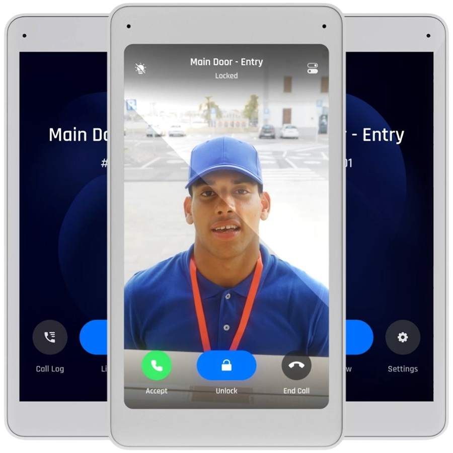 Ubiquiti UA-Intercom-Viewer-3 Display that pairs with the Access Intercom for visitor screening and remote access control, to mount in multiple locations throughout your building, 3 pack