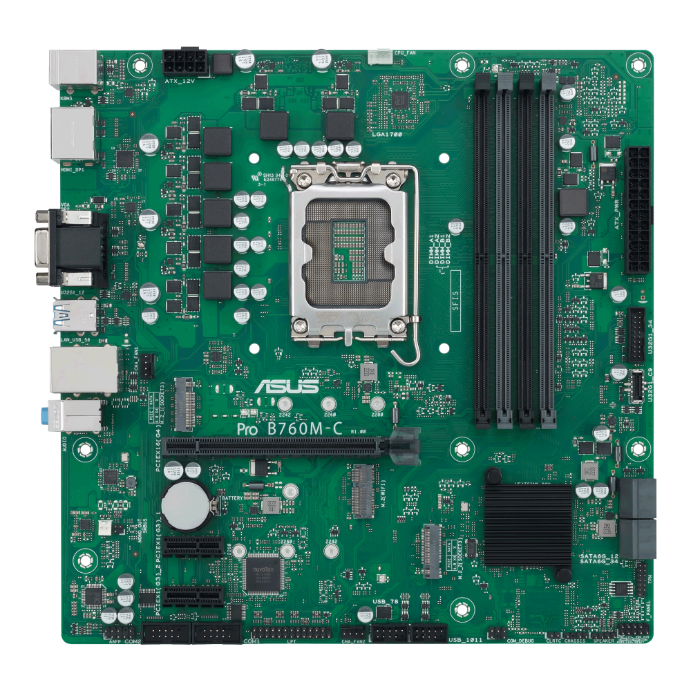 [29242] ASUS Motherboard LGA1700 mATX DDR5 PRO B760M-C-CSM