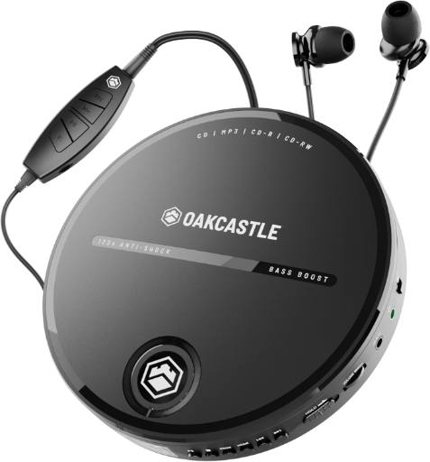 [29241] Majority Oakcastle CD10 Portable CD Player Incl Earphones, Rechargeable or Battery Powered