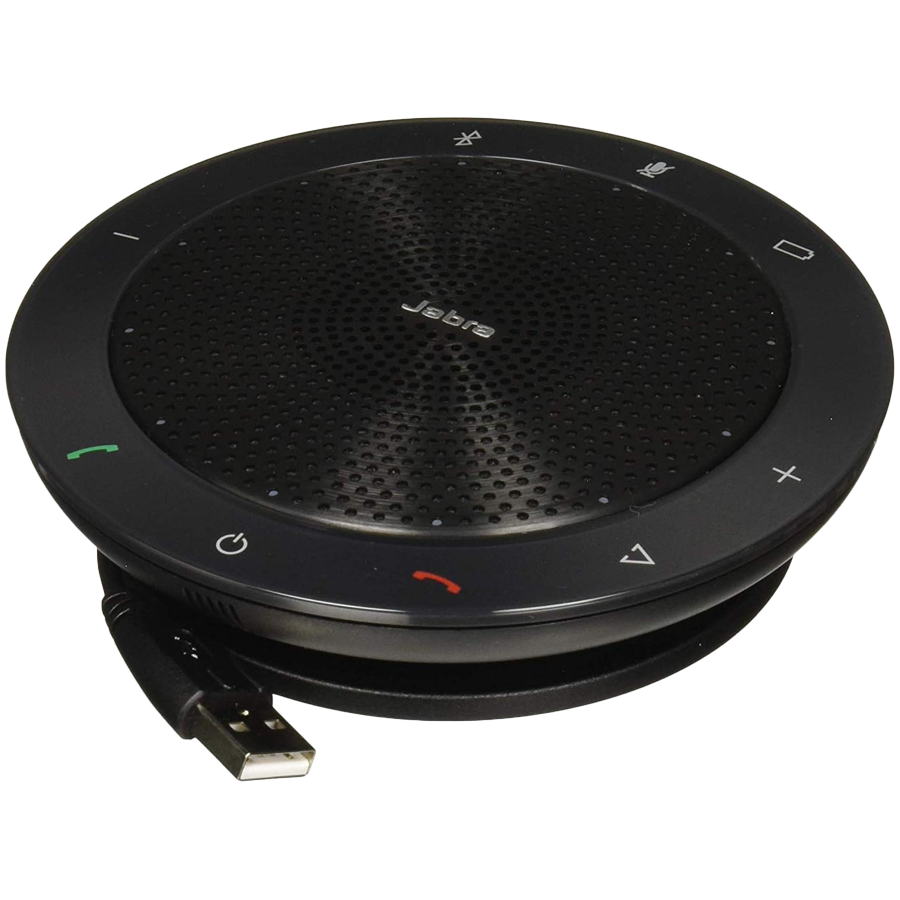 [7510-309] JABRA SPEAK 510 + MS Speakerphone for UC & BT plus Bundle LINK 370, USB Conference solution, 360-degree-microphone, Plug&Play, mute and volume button, Wideband, Bluetooth, Microsoft optimized. Version B: incl. Smart Button activated via JABRA Direct