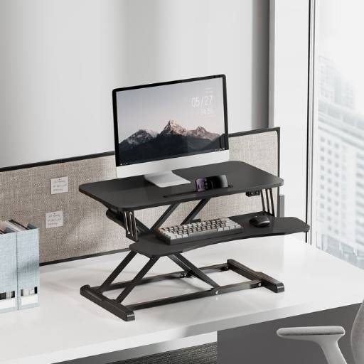 [29140] Brateck DWS15-01E Electric Sit Stand Workstation Max Height 48cm