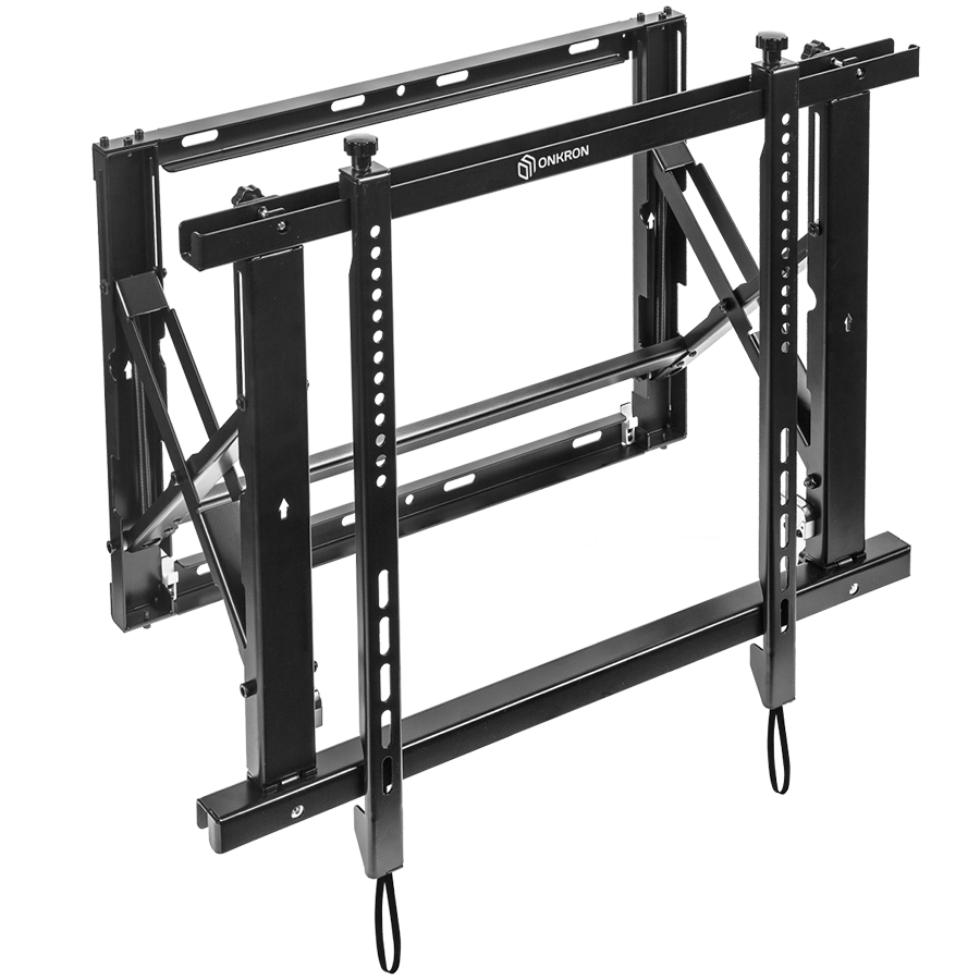 ONKRON Professional Wall Mount Solution for Video Walls Pop Out System 40''-70'', Black