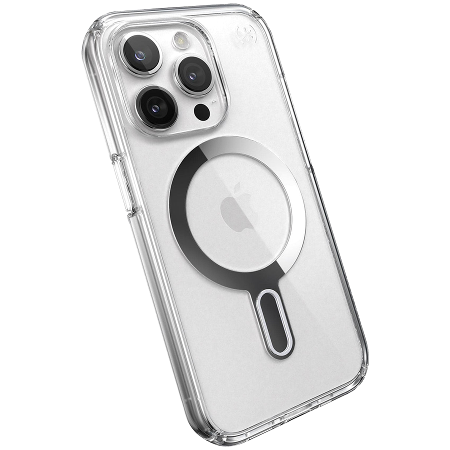 [150449-3199] SPECK MOBILE COVER iPhone 15 Pro PRESIDIO CLR + MS + CL CLEAR/SERENE SILVER
