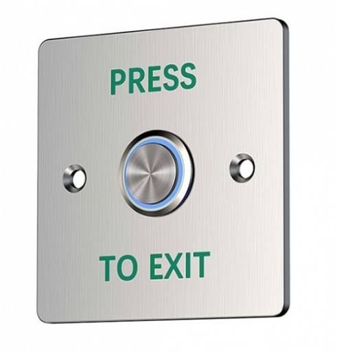 Zudsec Button Door Release Waterproof With Blue Light ZDBT-701BWL