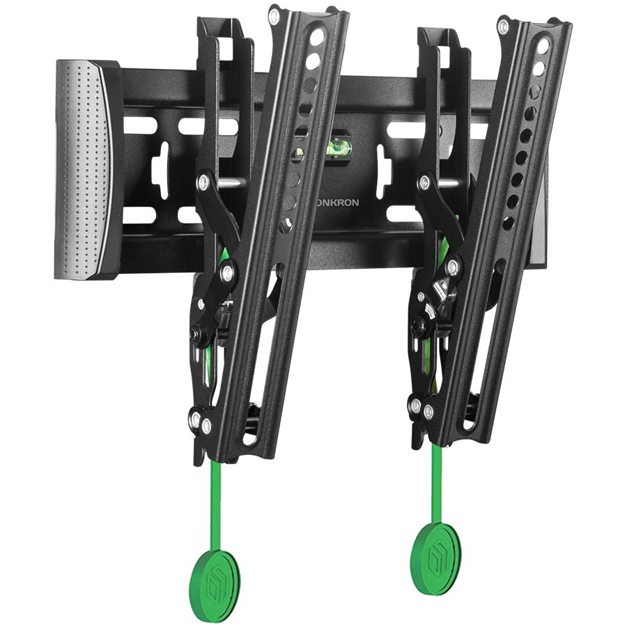 ONKRON Tilting TV Wall Mount for 17 to 43-inch Flat Panel TVs Digital Panels 36,4 kg, Black