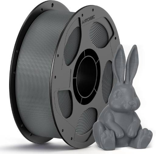[30529] Anycubic PETG Filament Grey 1Kg. Ideal Usage: Mechanical brackets, water bottles, drone parts, and functional outdoor fixtures. Offering high impact resistance, weather durability, and chemical resistance.