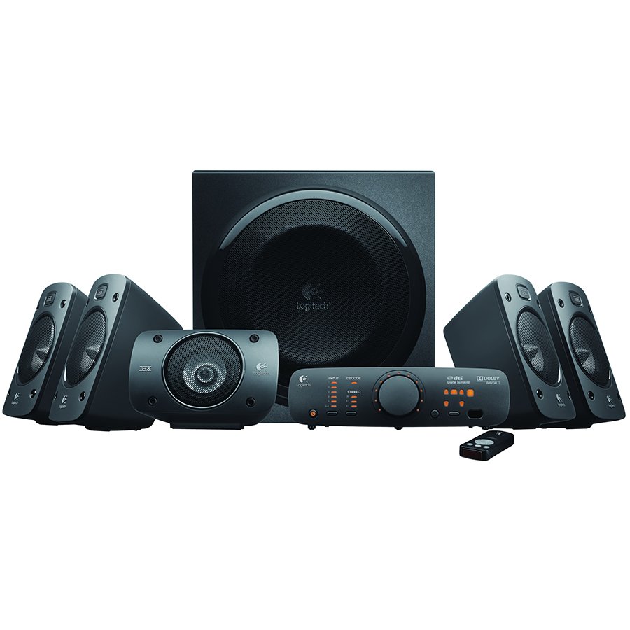 [980-000469] LOGITECH Z906 THX Surround Sound 5.1 Speakers - BLACK - 3.5 MM - UK