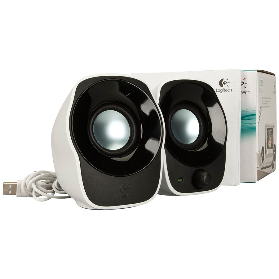 [980-000513] LOGITECH Z120 Compact Stereo Speakers - WHITE - USB