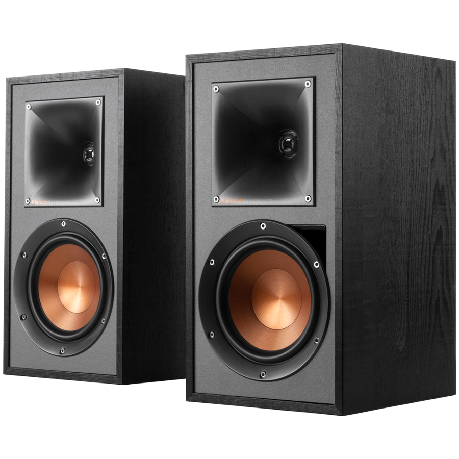 [1066255] Klipsch Reference R-51PM Powered Bookshelf Speakers, Black, Pair