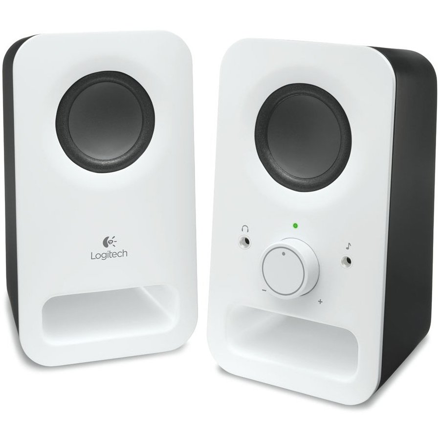 [980-000815] LOGITECH Z150 Stereo Speakers - SNOW WHITE - 3.5 MM