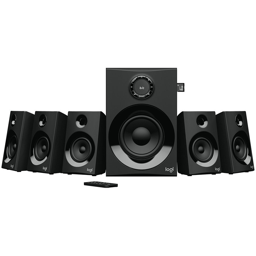[980-001317] LOGITECH Z607 Bluetooth Surround Sound 5.1 Speakers - BLACK - UK