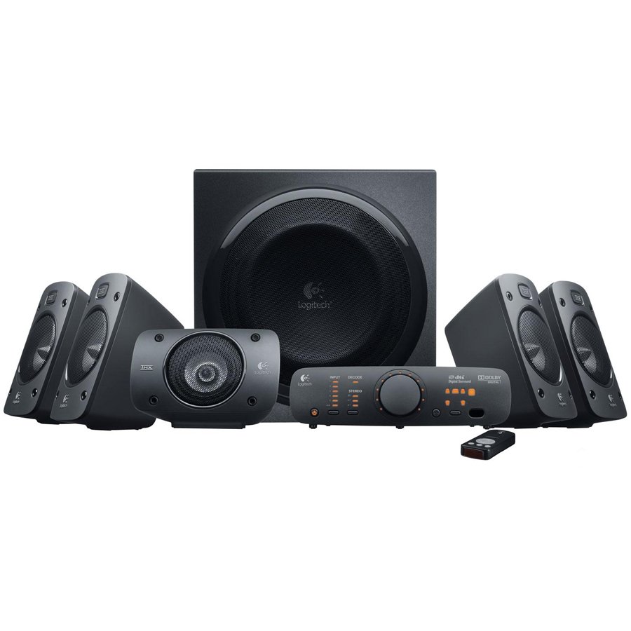 [980-000468] LOGITECH Z906 THX Surround Sound 5.1 Speakers - BLACK - 3.5 MM