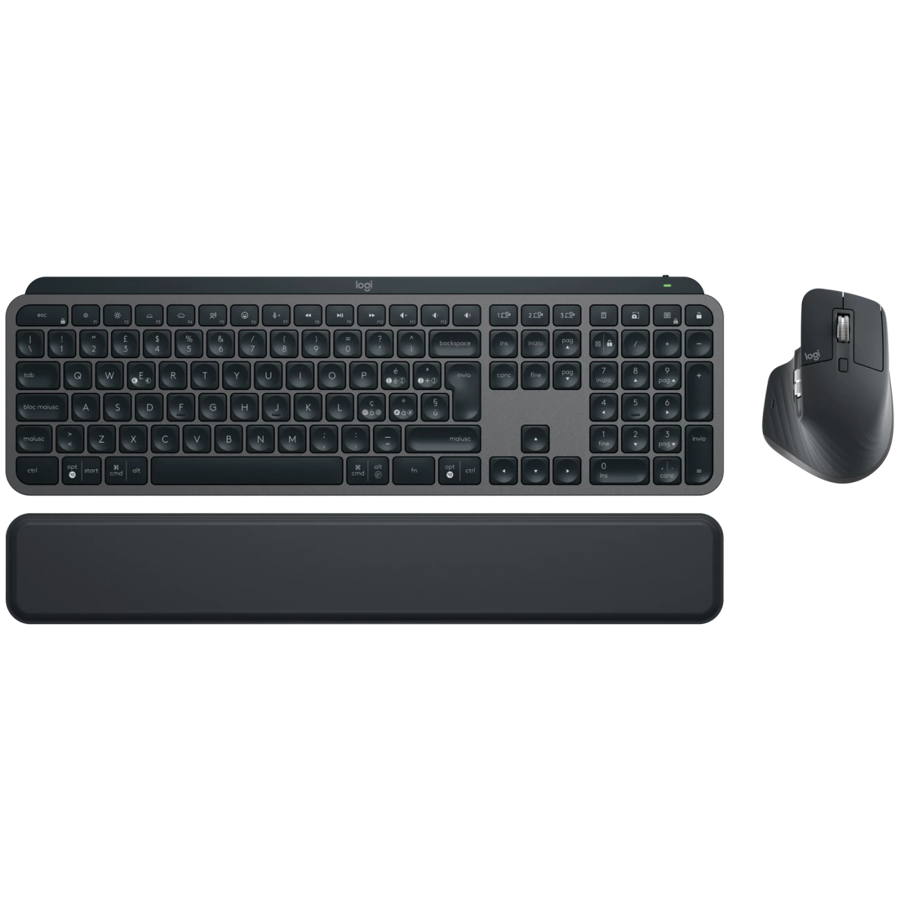 [920-010927] LOGITECH MX KEYS COMBO for BusinessGen2 - GRAPHITE - FRA - BT - CENTRAL-419