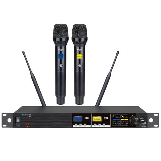 [29004] Citronic TU2-H True Diversity Multi-UHF Dual Handheld Wireless Microphones 171.033UK