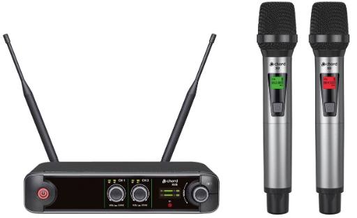 [29001] Chord XU2-H Wireless True Diversity UHF System with 2x Handheld Microphones 171.014UK