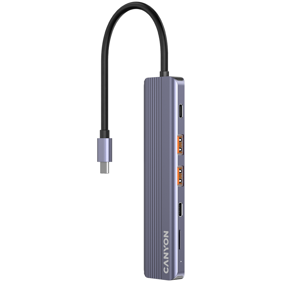 [CNS-TDS17] CANYON hub DS-17 6in1 4k USB-C Grey