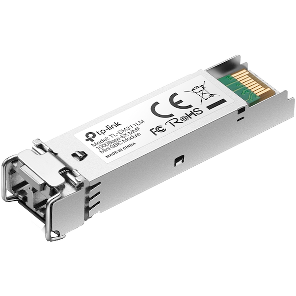 [SM311LM] TP-Link SM311LM Omada 1000Base-SX MMF Mini GBIC Module, Multi-mode MiniGBIC module, Supports Digital Diagnostic Monitoring (DDM), Compatible with Small Form Pluggable Multi-Source Agreement (SFP-MSA), Hot-Pluggable, 850nm, 550m