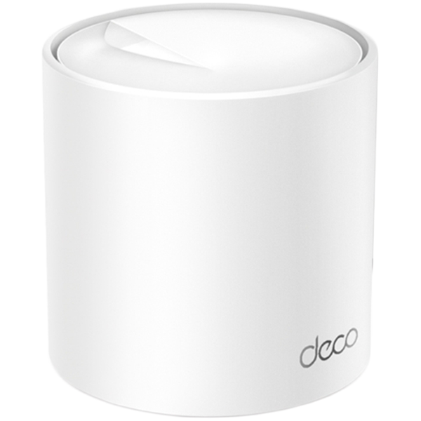 [DECO X50(1-PACK)] TP-Link Deco X50(1-pack) AX3000 Whole Home Mesh Wi-Fi 6 System, 574 Mbps at 2.4 GHz + 2402 Mbps at 5 GHz, 2Г— Internal Antennas, 3Г— Gigabit Ports (WAN/LAN auto-sensing), 2 Streams and HE160 for 5GHz, Deco App, Router/AP Mode, IPv6, IPTV, HomeShield