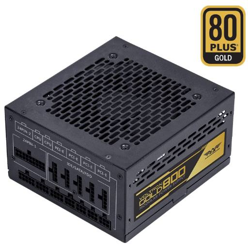 [28936] Armaggeddon VOLTRON GOLD 800 Gaming PSU 800W Modular & Certified 80+ Black