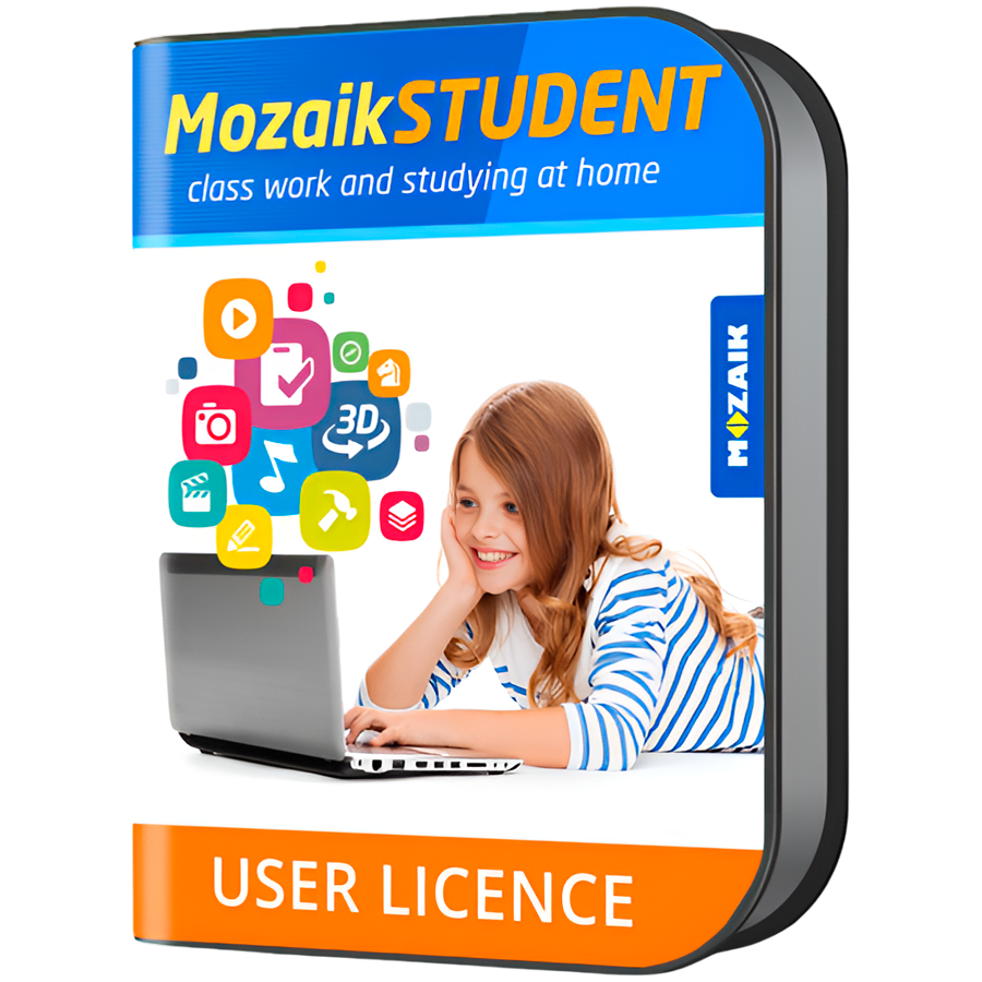 [WP-1Y] Mozaik STUDENT license for all platform, for one student, 1 year