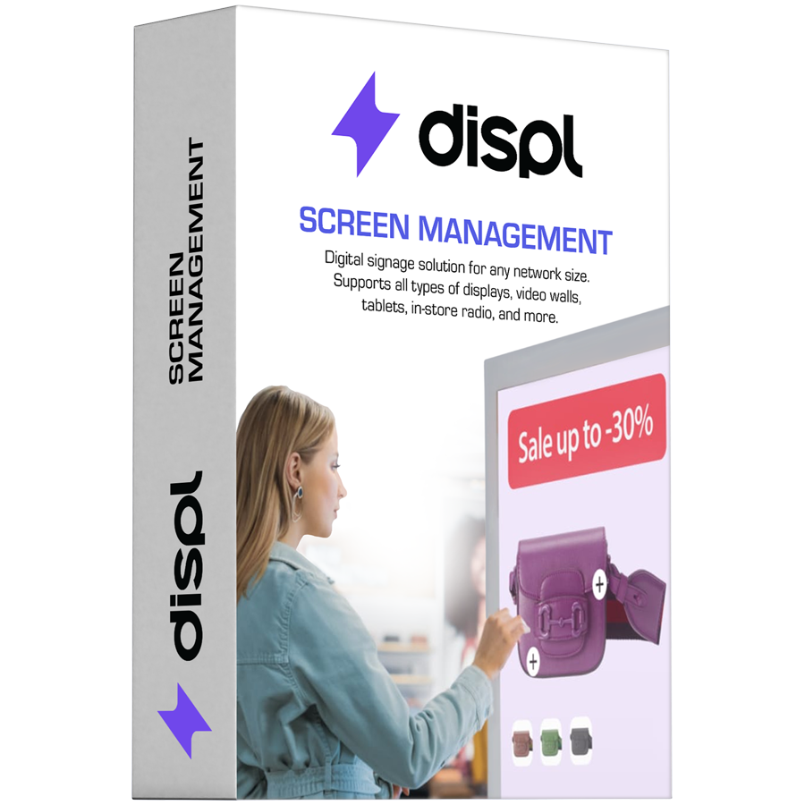 [DF_PUCL_LSM_M12_4] Displ, Digital Signage CMS, Screen Management type, 1 year