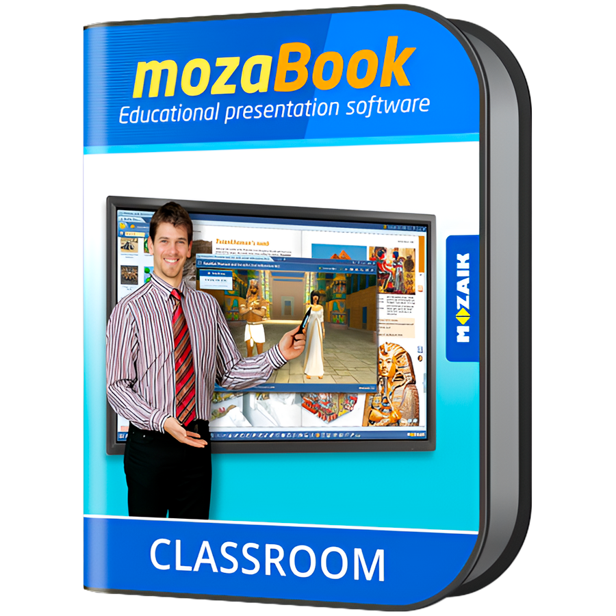 [MC-1Y-1A] mozaBook CLASSROOM, interactive educational software for teachers, 1 year