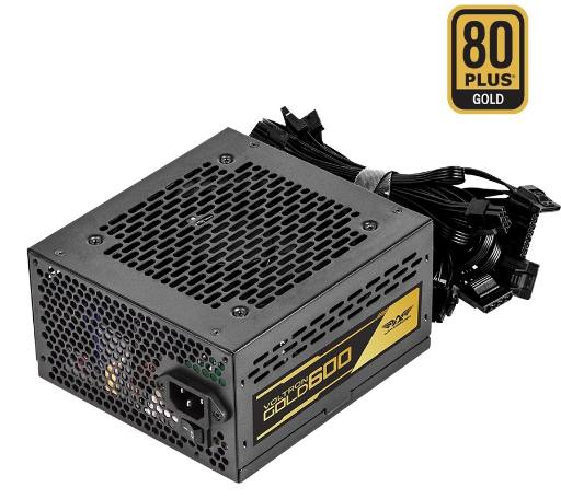 [28934] Armaggeddon Gaming PSU 600W Modular & Certified 80+ VOLTRON GOLD 600 Black