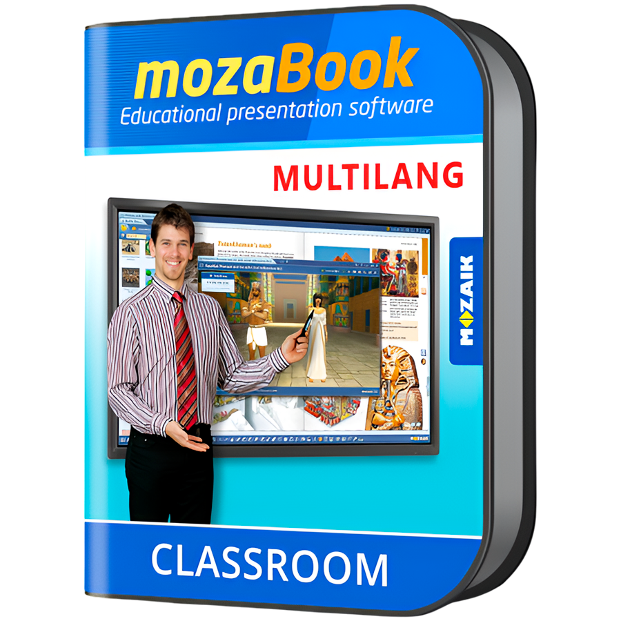 [ML-1Y] mozaBook MULTILANG - 40 languages / one device/ 1 Yearinteractive educational presentation software for teachers