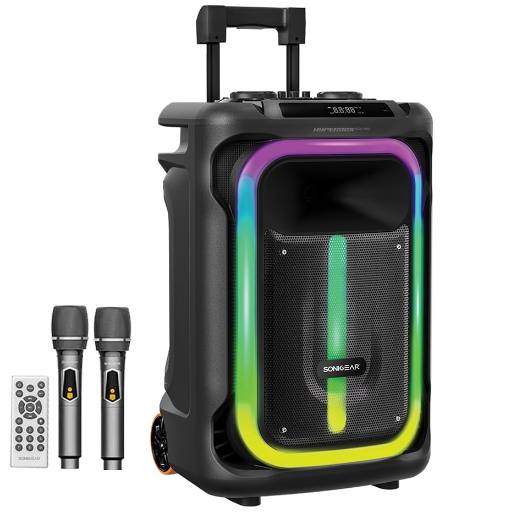 [28930] SonicGear HYPERBOX 1500 Pro 15'' Portable Karaoke Speaker 240W BT/USB 2x Wireless Mics