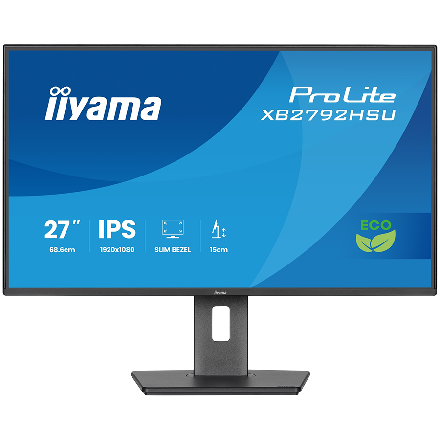 IIYAMA Monitor LED XB2792HSU-B1 27" IPS 1920x1080 4-side slim bezel 120Hz 300cd 1500:1 3ms HDMI DP USB HUB Full Ergo