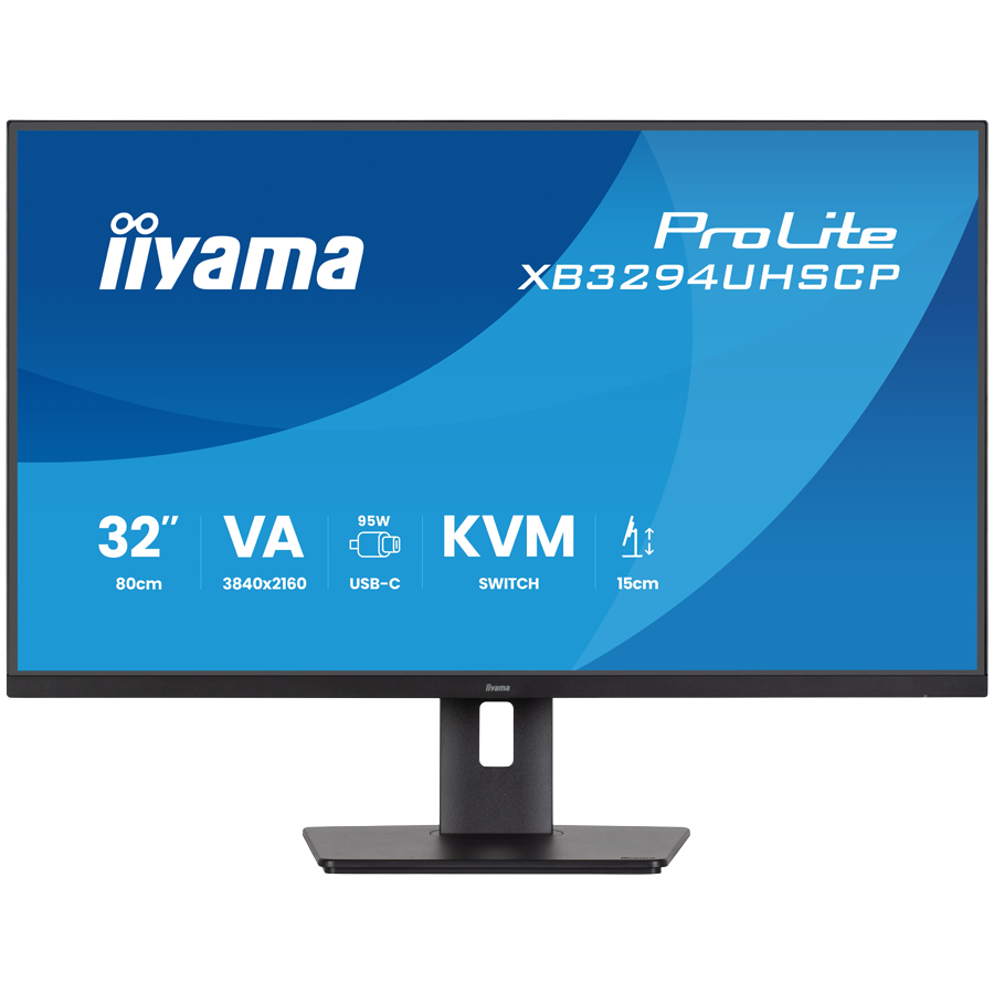 [XB3294UHSCP-B1] Iiyama PROLITE XB3294UHSCP-B1 LED monitor 31.5 3840 x 2160 4K 60 Hz VA 400 cd  3000 2 ms HDMI DP USB-C SPEAKERS BLACK