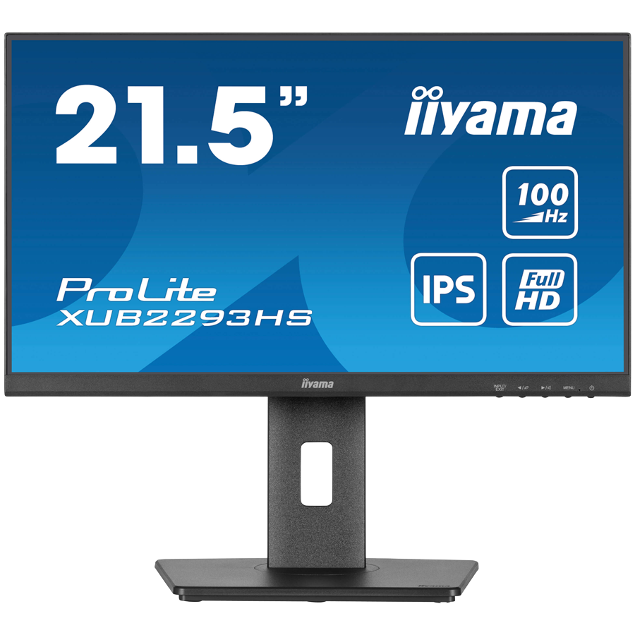 [XUB2293HS-B6] IIYAMA Monitor LED XUB2293HS-B6 21.5" IPS 1920 x 1080 @100Hz 16:9 250 cd/m² 1000:1 1ms HDMI DP USB Hub height, swivel, tilt, pivot (rotation both sides)