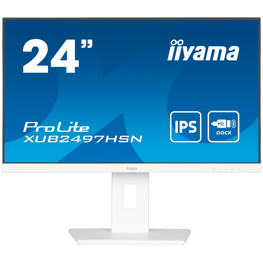 [XUB2497HSN-W2] IIYAMA Monitor LED XUB2497HSN-W2 23.8" IPS 1920 x 1080 @100Hz 16:9 300 cd/m² 1300:1 1ms HDMI DP USB-C 65W RJ45 height, swivel, tilt, pivot (rotation both sides)