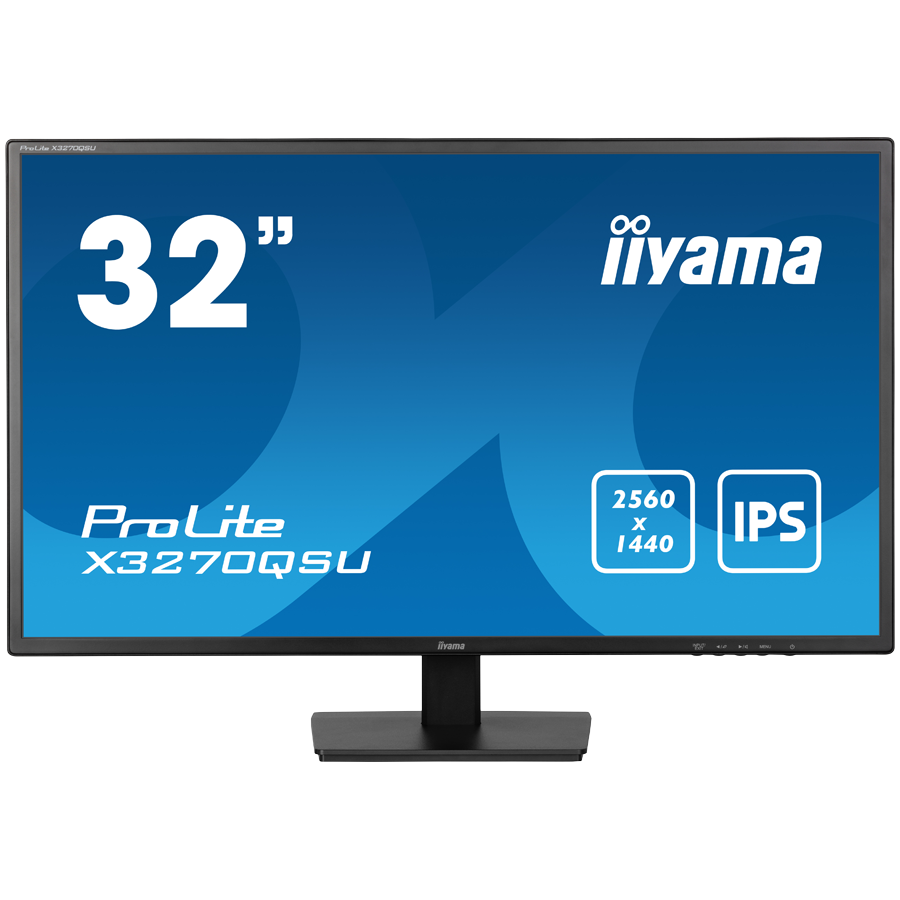 [X3270QSU-B1] IIYAMA Prolite X3270QSU-B1 Business Monitor - 80 cm (31.5''), WQHD (2560x1440), IPS LED, 100Hz, 3ms, 250 cd/m², matte / black