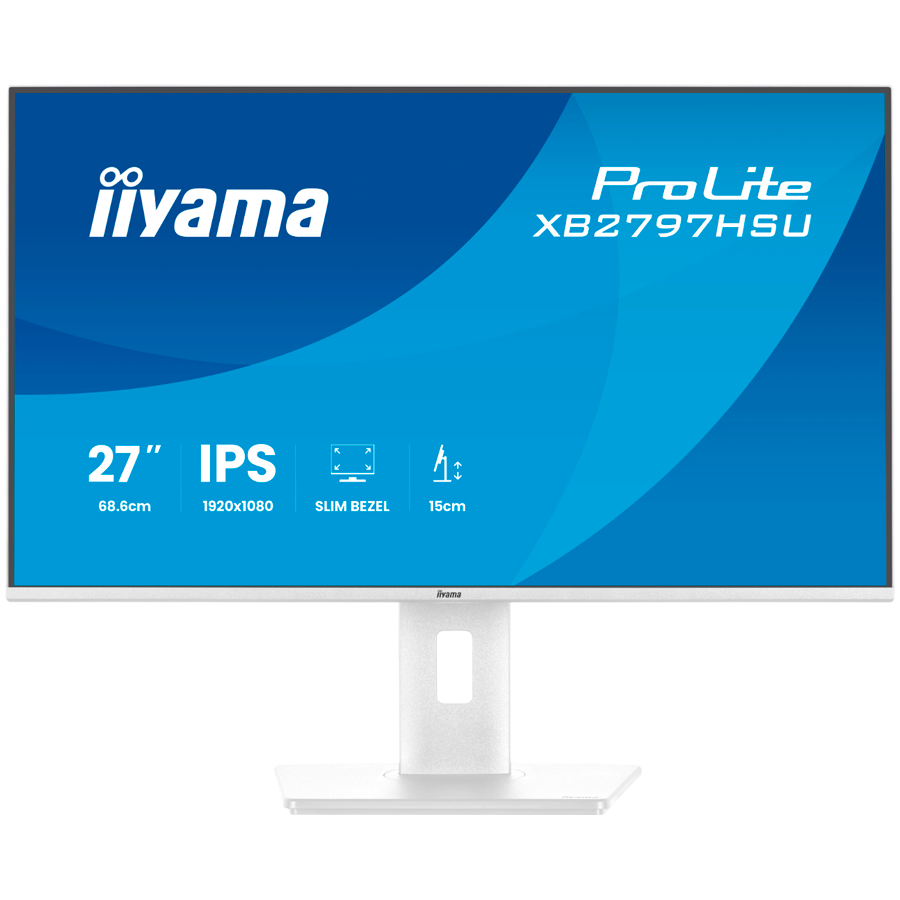 IIYAMA Prolite XB2797HSU-W1 Business Monitor - 68.6 cm (27") - IPS, 1920x1080, 120Hz