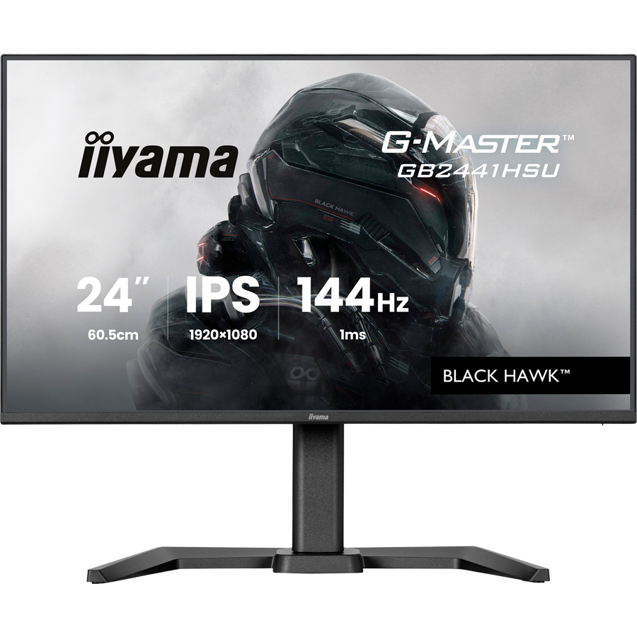 [GB2441HSU-B1] IIYAMA Monitor 24 inch IPS Gaming G-Master Black Hawk FreeSync 1920x1080 144Hz 300cd/m2 HDMI DisplayPort 1ms MPRT Adaptive Sync Speakers